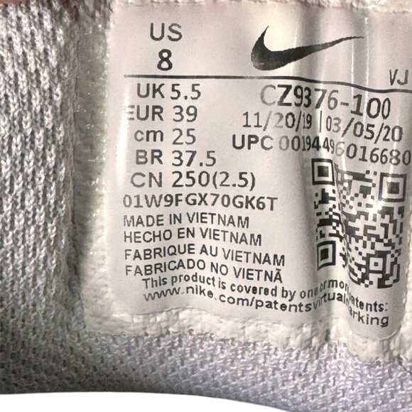 Nike Air Max Torch 4 Shoes Sneakers Woman's sz 8 White CZ9376-100 Running‎ - Picture 5 of 5